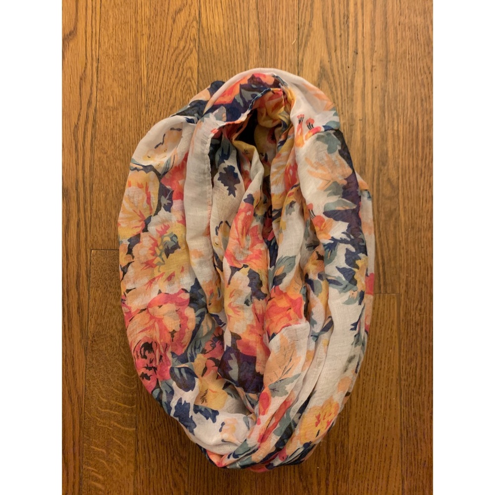 Floral infinity scarf